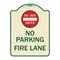 Signmission Designer Series-Do Not Enter No Parking Fire Lane With Graphic, 24" x 18", TG-1824-9981 A-DES-TG-1824-9981 - alternate 1